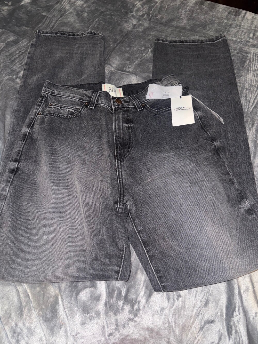 Urban Outfitters BDG High Rise Slim Jeans 28 Gray Denim New